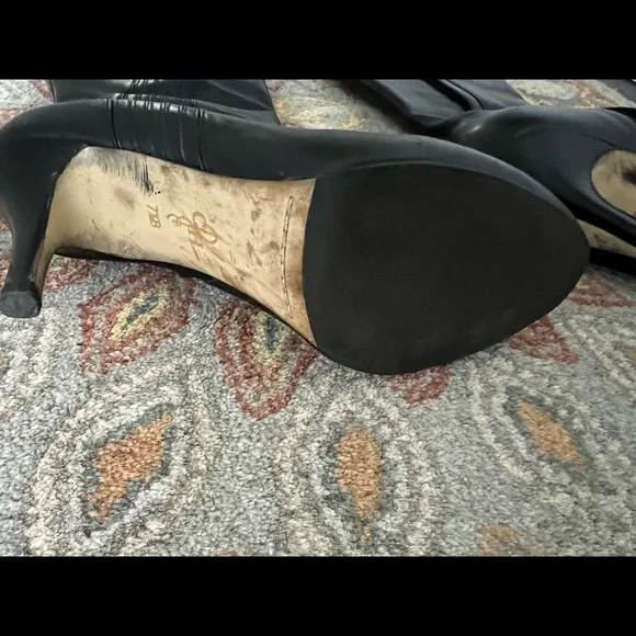 G-VGUC Cole Haan Black Boots with Stiletto Heel - Picture 9 of 16